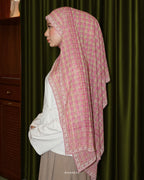 PLAID-KAT PRINTED CHIFFON SHAWL IN BANDUNG