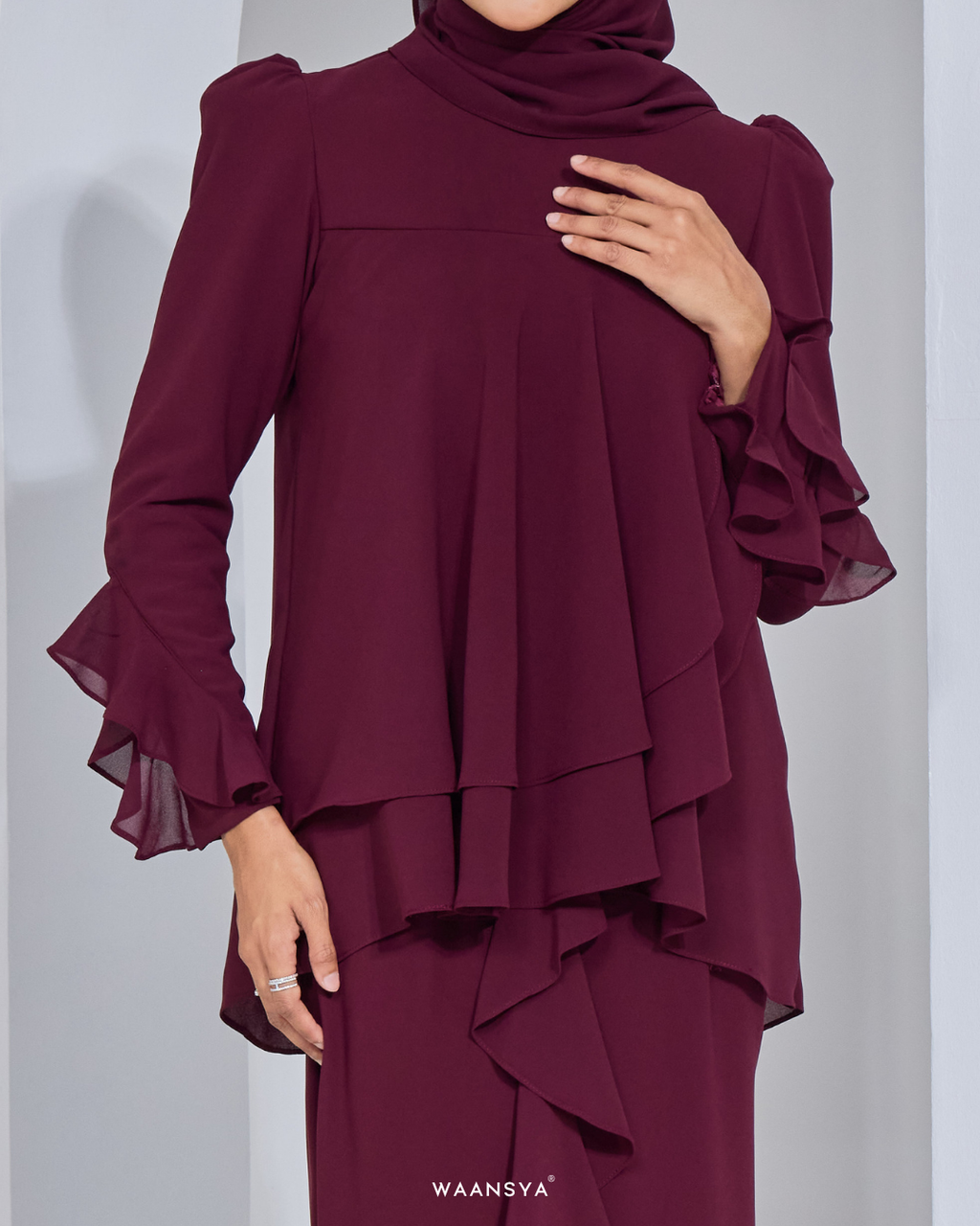 AURORA KURUNG IN MAROON