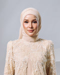 BASIC CHIFFON SHAWL IN BUTTERCREAM