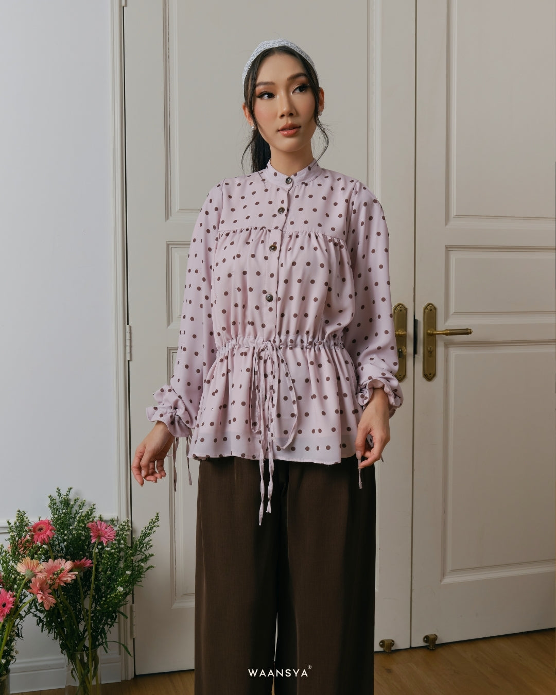 CHERIE BLOUSE IN SOFT PINK