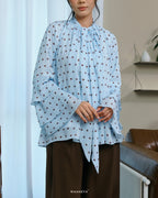 AMORA BLOUSE IN SOFT BLUE