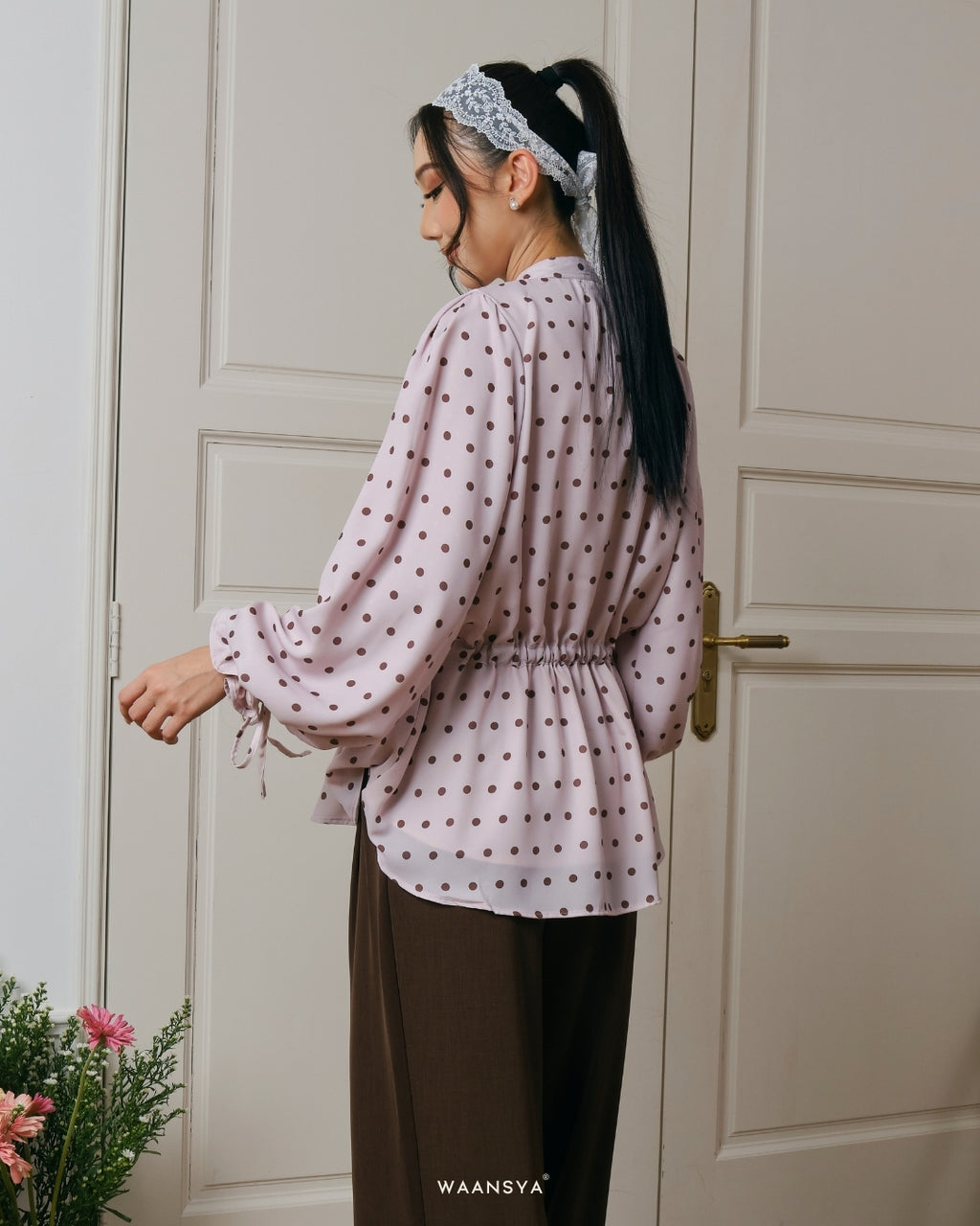 CHERIE BLOUSE IN SOFT PINK