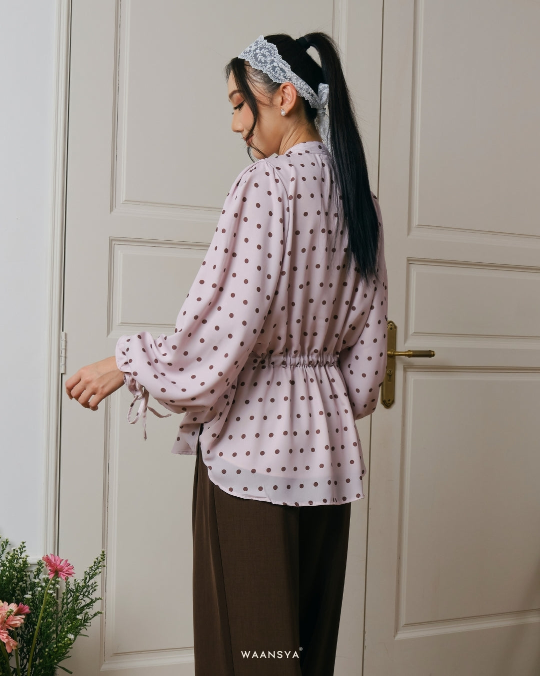CHERIE BLOUSE IN SOFT PINK