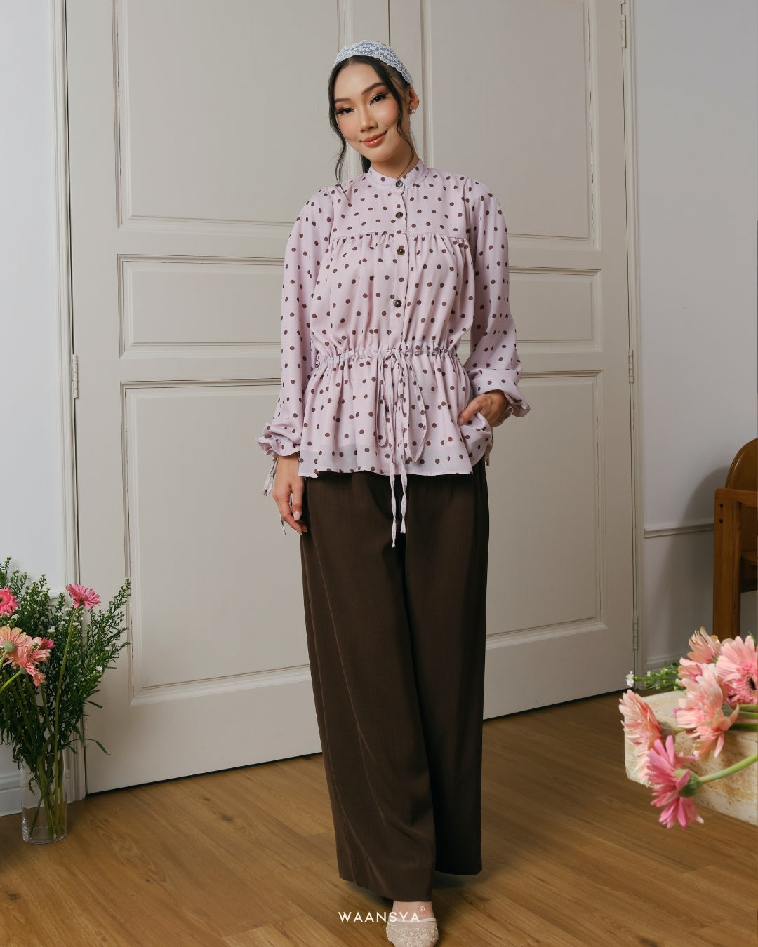 CHERIE BLOUSE IN SOFT PINK