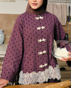 MADELEINE POLKA DOTS IN TWILIGHT MAUVE