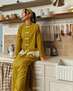 MADELEINE POLKA DOTS IN WARM OLIVE