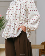 CHERIE BLOUSE IN OFF WHITE