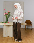 CHERIE BLOUSE IN OFF WHITE