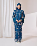 JASMEEN KURUNG IN TEAL BLUE