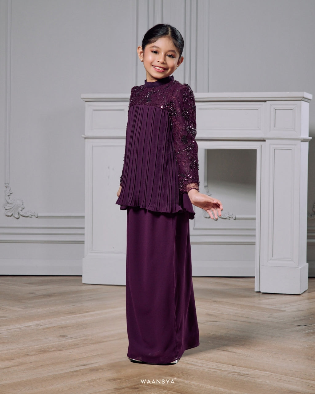 ELARA KIDS IN DARK PURPLE