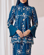 JASMEEN KURUNG IN TEAL BLUE
