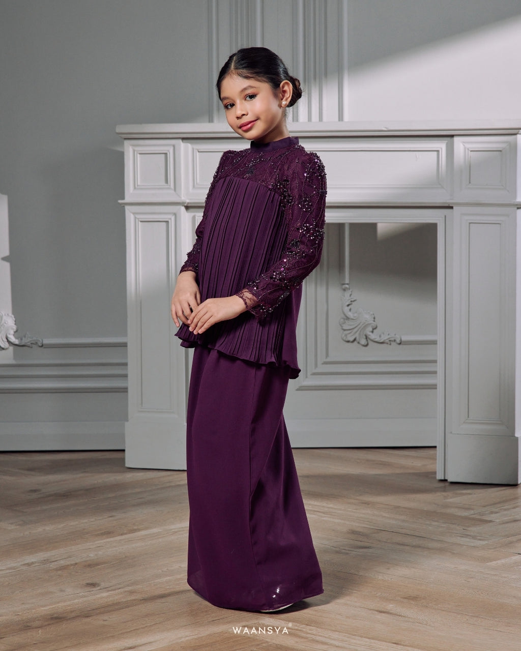 ELARA KIDS IN DARK PURPLE