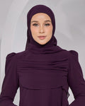 BASIC CHIFFON SHAWL IN DARK PURPLE