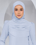 BASIC CHIFFON SHAWL IN BABY BLUE