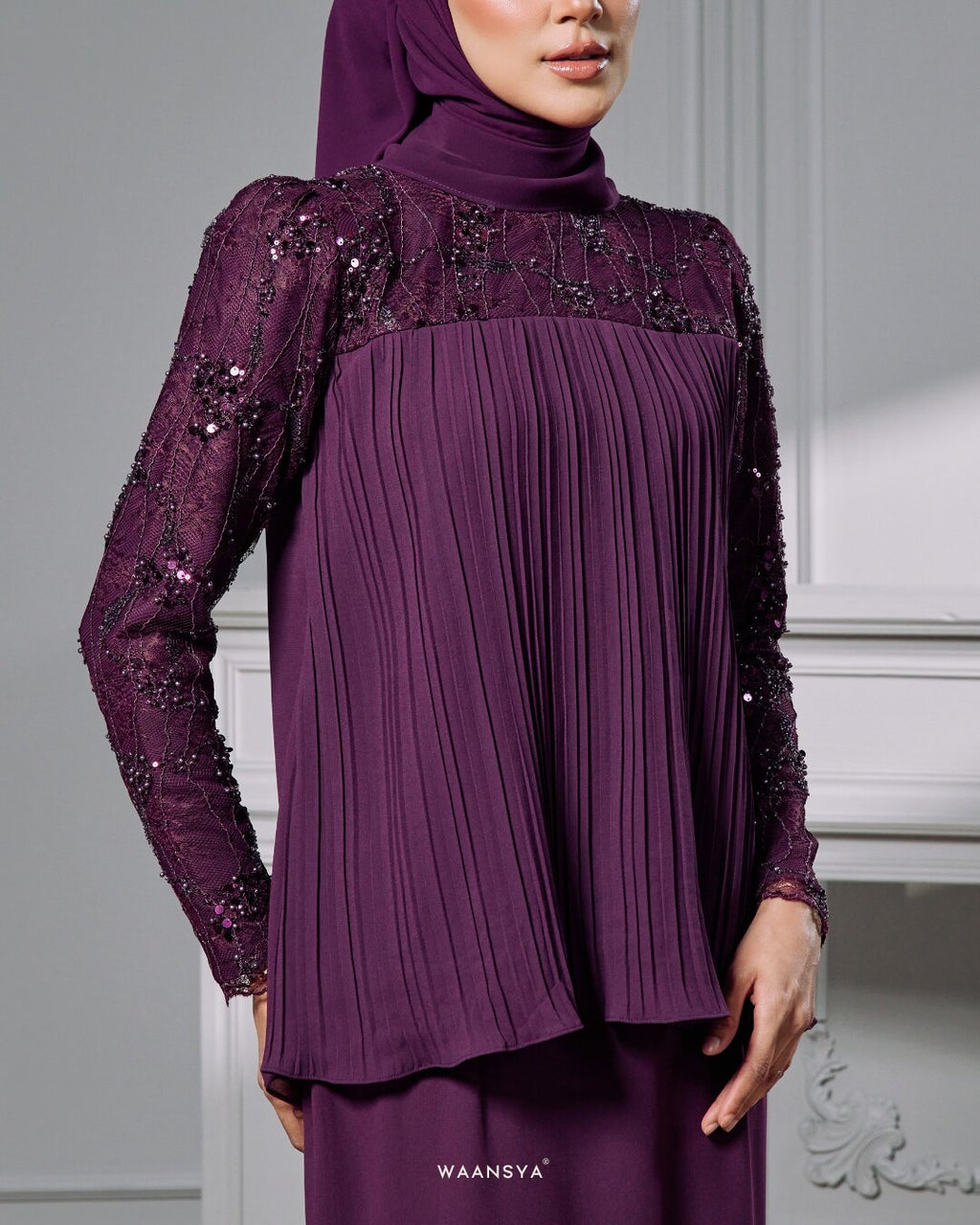 JULIA KURUNG IN DARK PURPLE