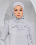 BASIC CHIFFON SHAWL IN COOL GREY