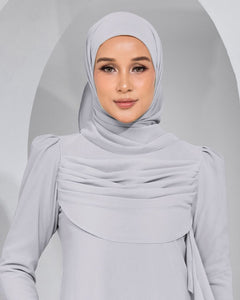 BASIC CHIFFON SHAWL IN COOL GREY