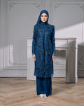 IZARA KURUNG IN TEAL BLUE