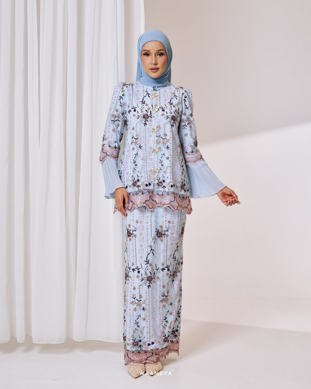 JASMEEN KURUNG IN BABY BLUE