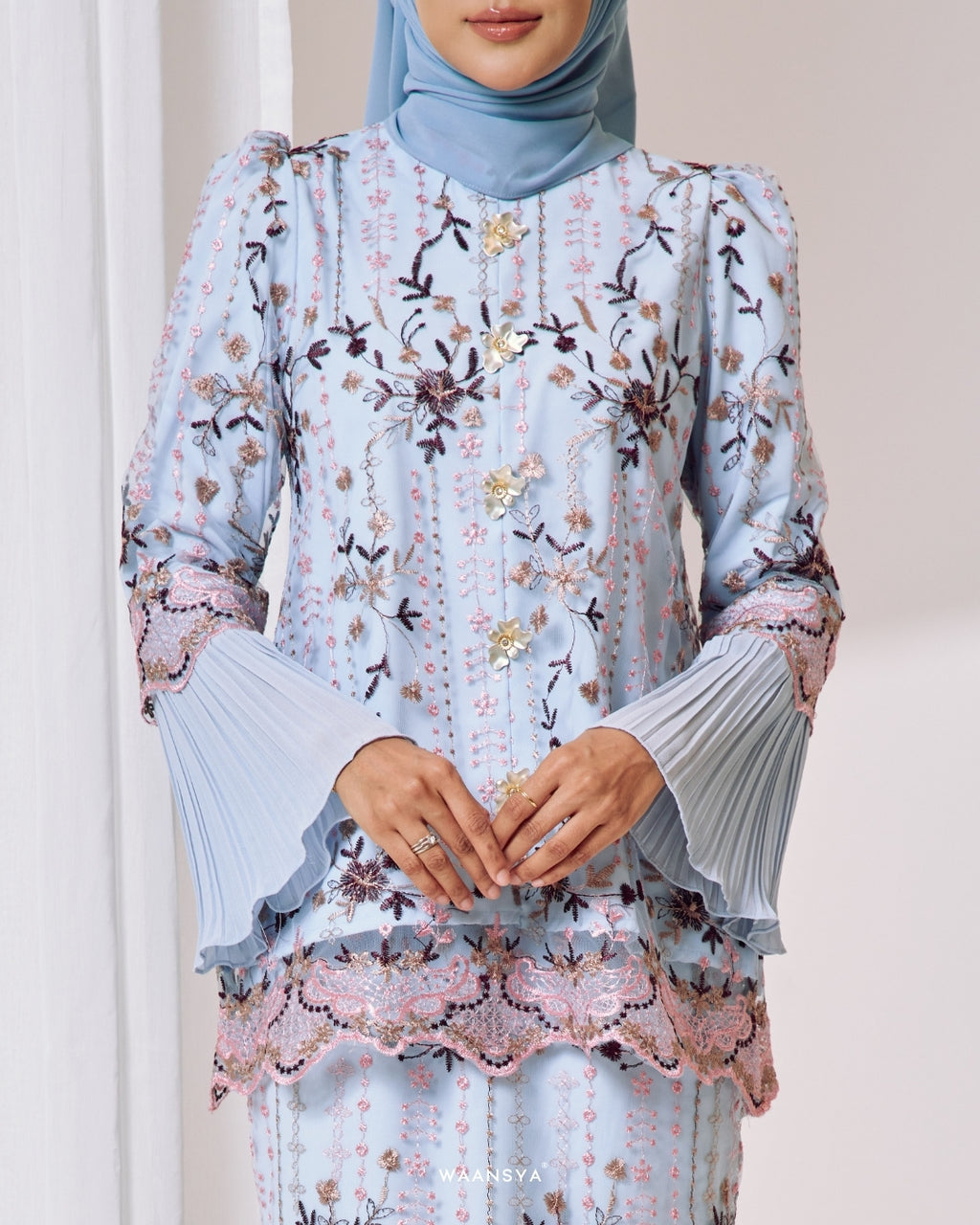 JASMEEN KURUNG IN BABY BLUE