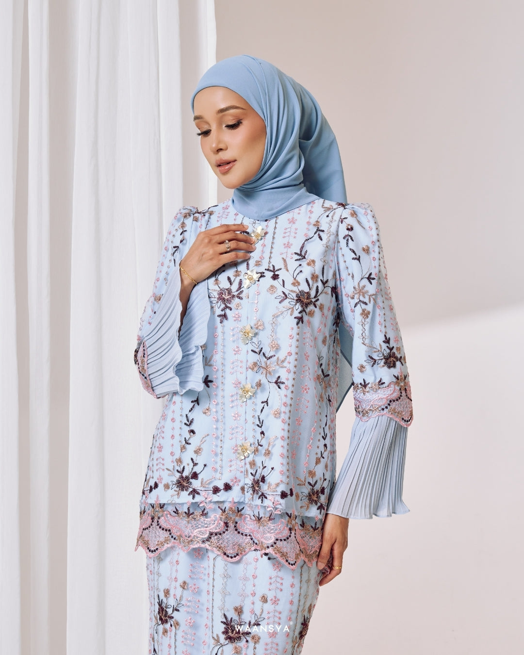 JASMEEN KURUNG IN BABY BLUE