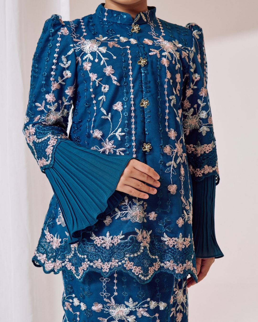 [KIDS] JASMEEN KURUNG IN TEAL BLUE