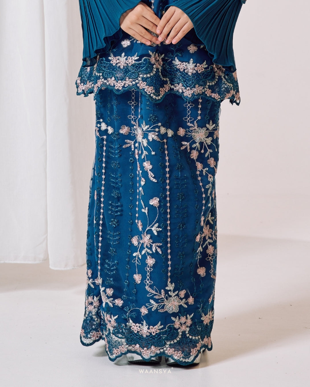 [KIDS] JASMEEN KURUNG IN TEAL BLUE