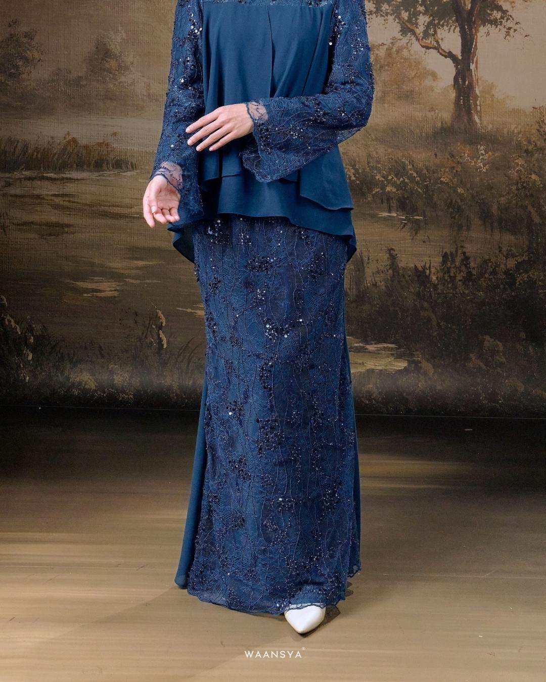CLARA KURUNG IN TEAL BLUE