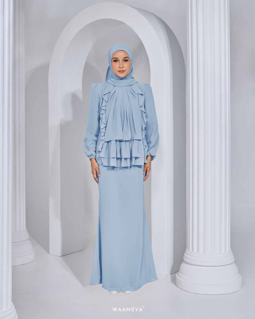 AMELIE KURUNG IN SOFT BLUE