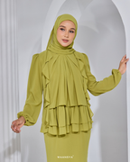 AMELIE KURUNG IN LIME GREEN