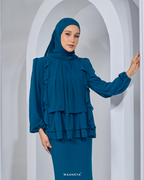 AMELIE KURUNG IN TEAL BLUE