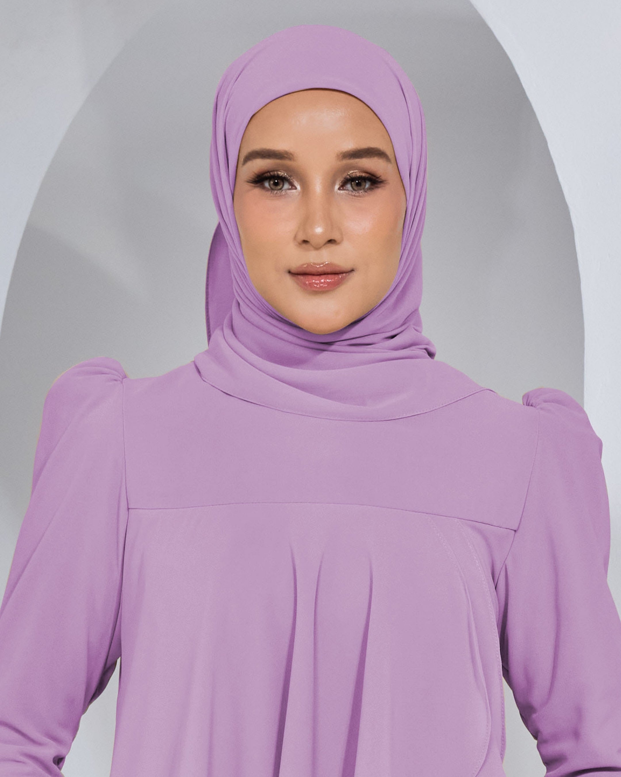 BASIC CHIFFON SHAWL IN LILAC