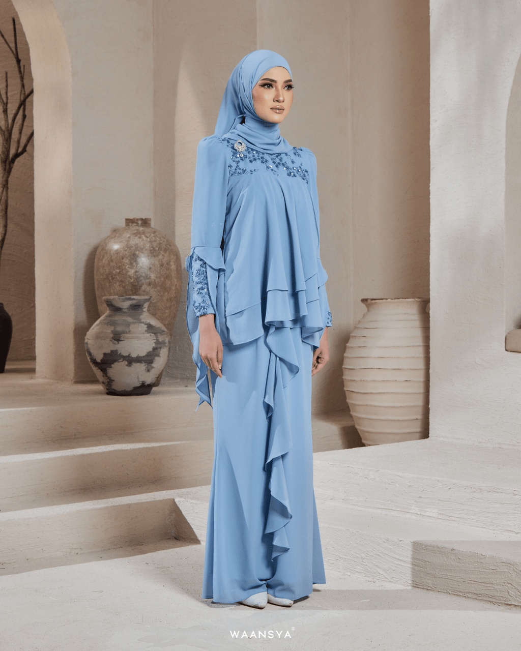 IRIS IN SOFT BLUE
