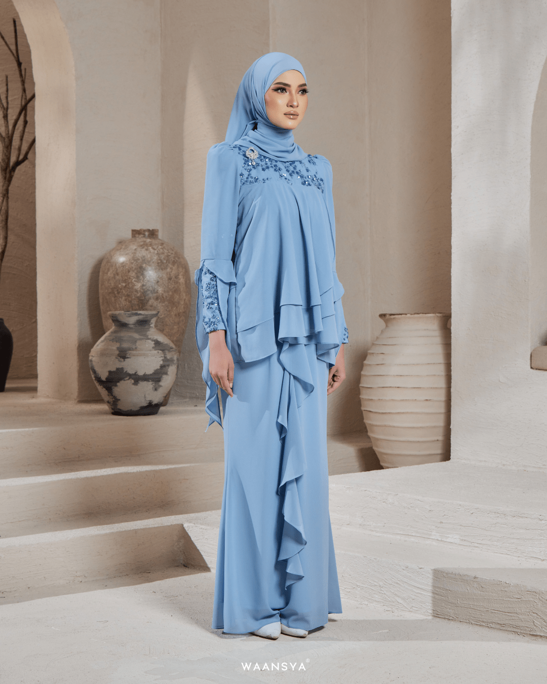 IRIS IN SOFT BLUE