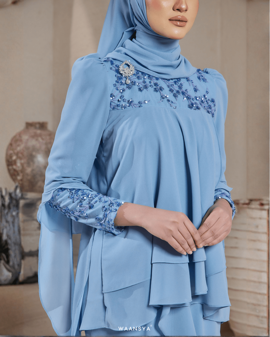 IRIS IN SOFT BLUE