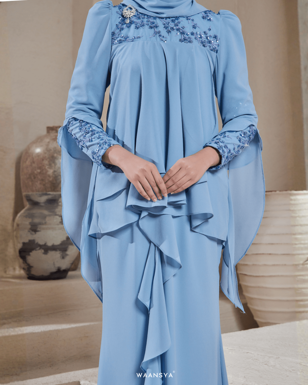 IRIS IN SOFT BLUE