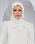 BASIC CHIFFON SHAWL IN OFF WHITE