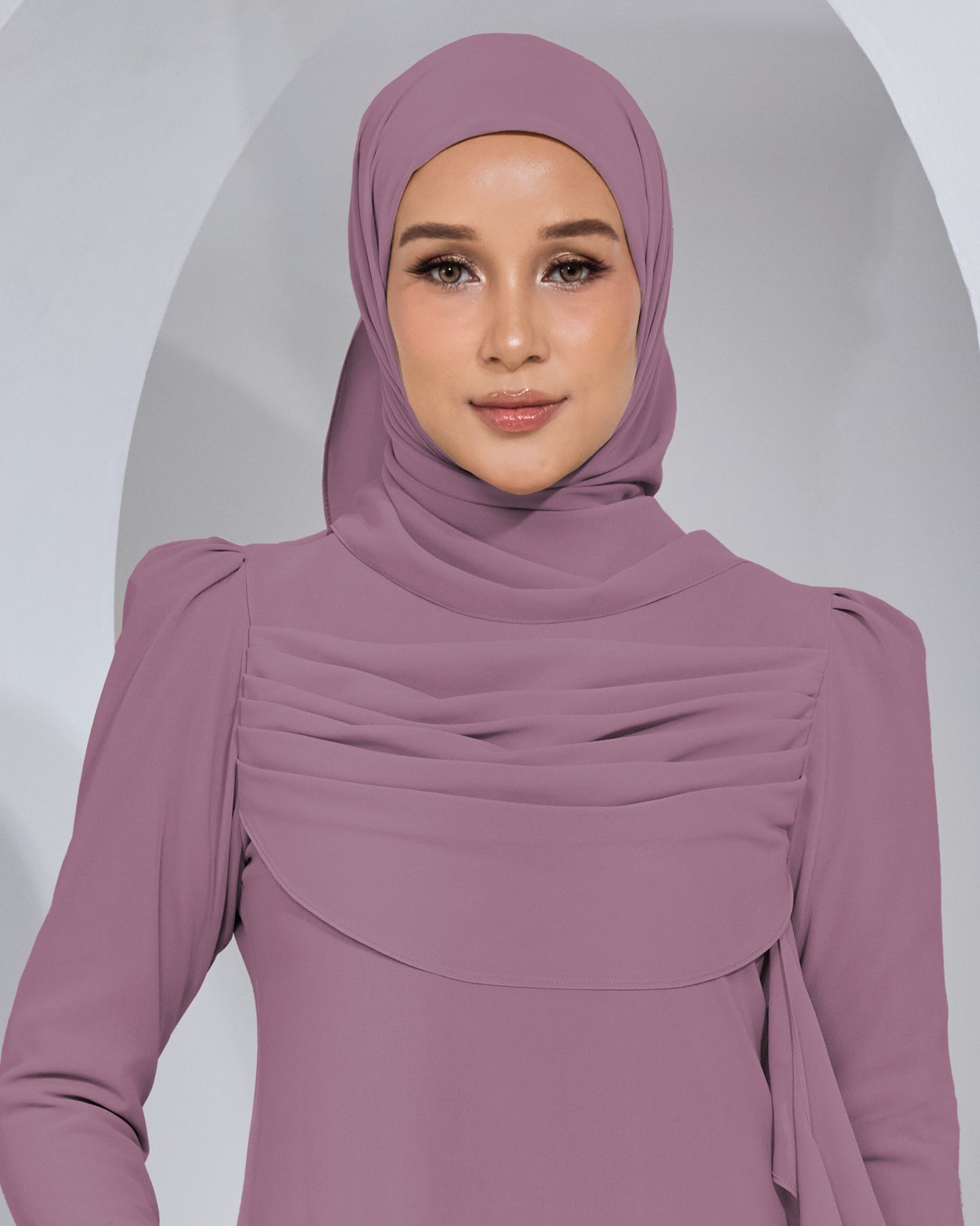 BASIC CHIFFON SHAWL IN MAUVE