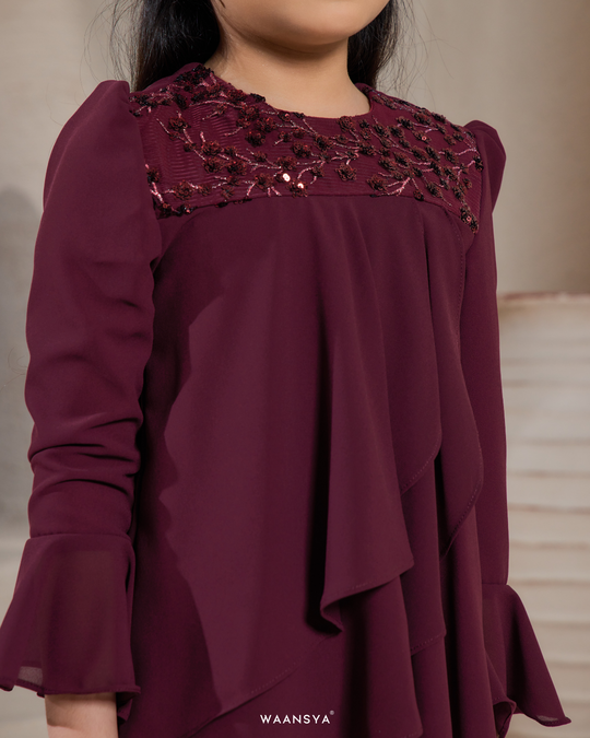 [KIDS] IRIS KURUNG IN MAROON