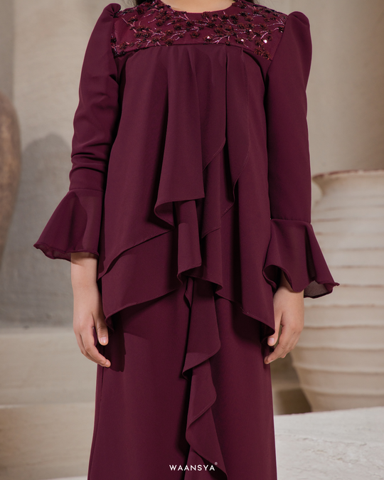 [KIDS] IRIS KURUNG IN MAROON
