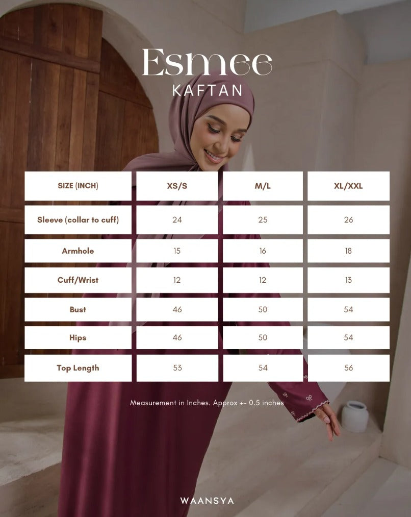 ESMEE KAFTAN IN APPLE GREEN