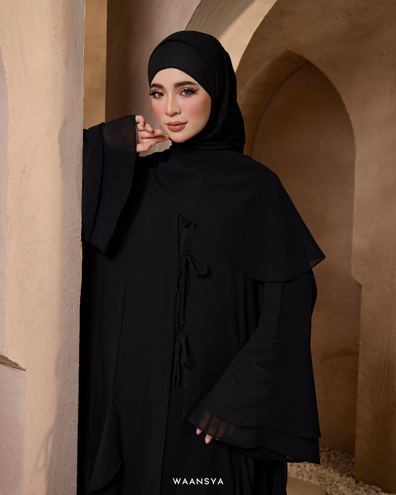 MALIKA ABAYA IN BLACK