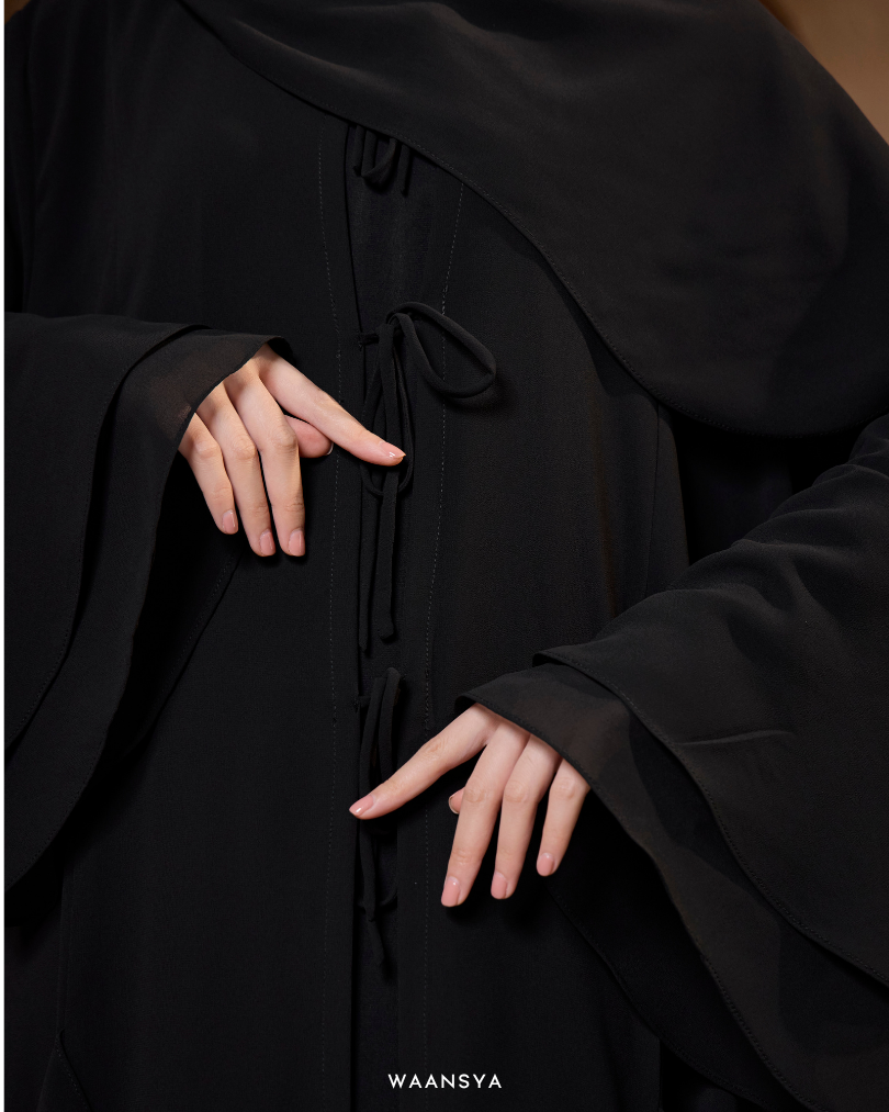 MALIKA ABAYA IN BLACK