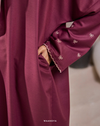 ESMEE KAFTAN IN DEEP MAROON