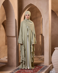 MALIKA ABAYA IN DUSTY GREEN