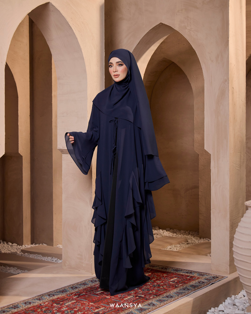 MALIKA ABAYA IN DEEP BLUE