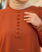 EVELYN KURUNG IN BURNT ORANGE
