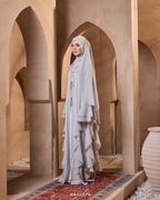 MALIKA ABAYA IN COOL GREY