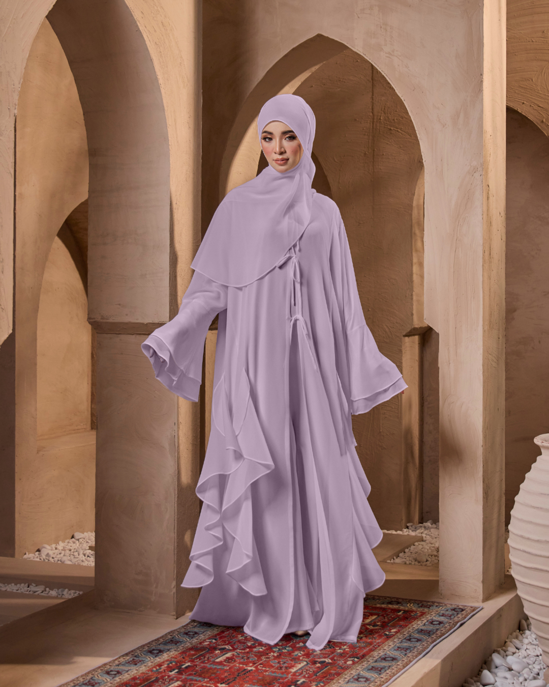 MALIKA ABAYA IN LILAC