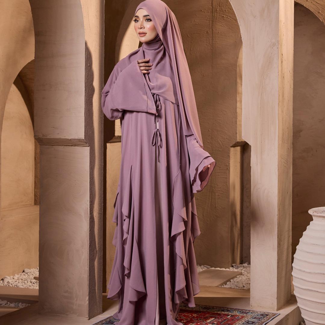 MALIKA ABAYA IN MAUVE